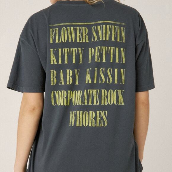 NEW Daydreamer Nirvana Smiley Graphic Band Short Sleeve Tee-Shirt Top - Picture 14 of 16